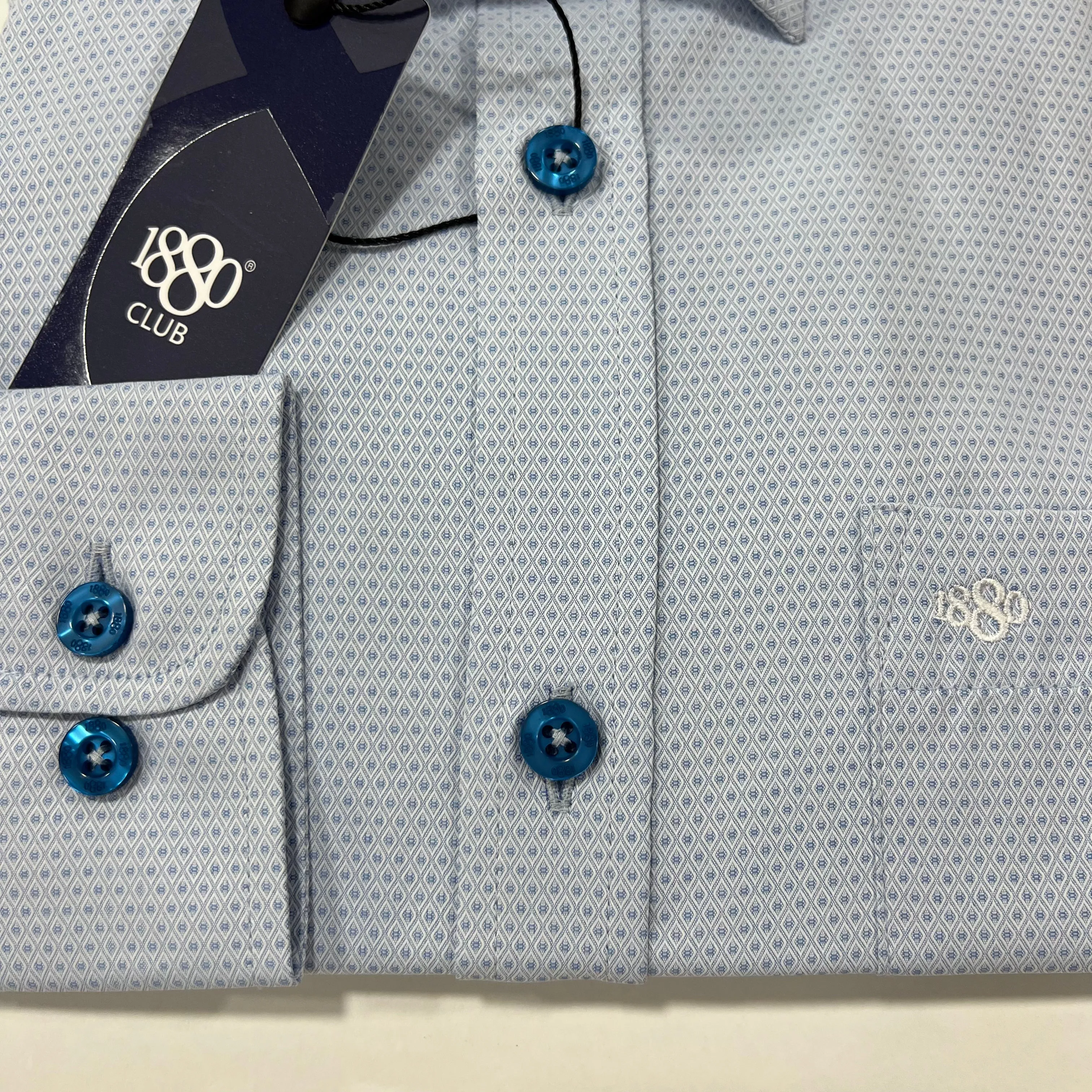 1880 Club Boys Blue Speckled Shirt 131-25415/22