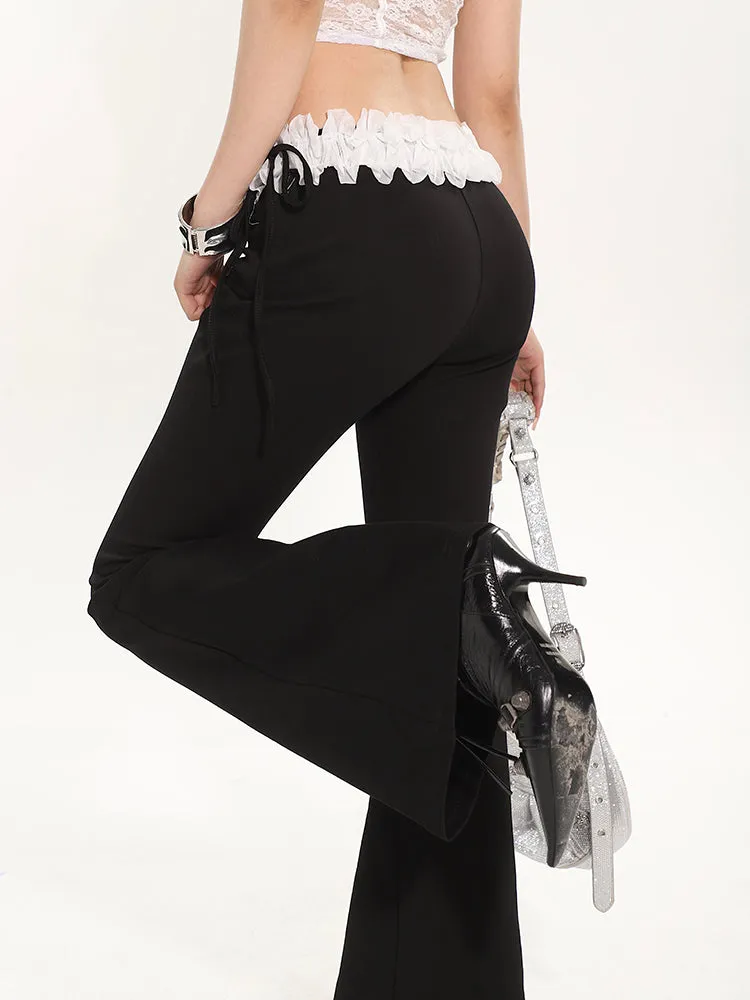 【24s May.】Niche Fake Two Piece Ballet Casual Pants