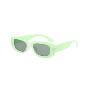 4Flaunt UV Protected Rectro 4Kids Retro Rectangular Vintage Fashion Sunglasses For Kids | Age : 3  Years | Small (C3 - Green)