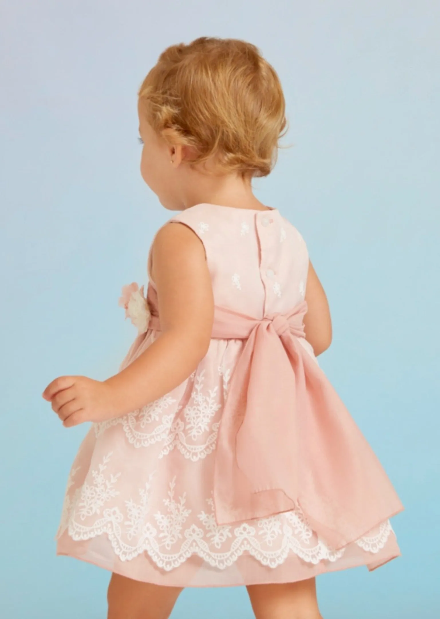 Abel & Lula Baby & Toddler Girls Pale Pink Organza Dress