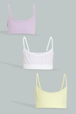 Assorted Seamless Bra Printed Set (Pack of 3)