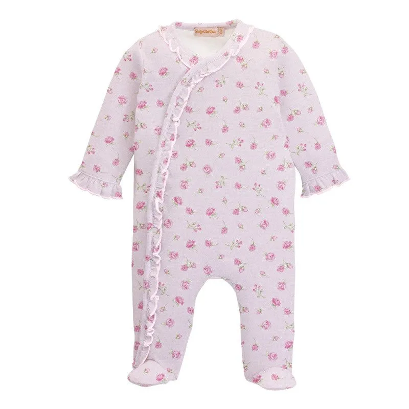 Baby Club Rosebuds Printed Footie W/Ruffle FOO44134 5108