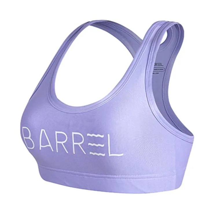 Barrel Womens Big Logo Bra Top-PALE PURPLE