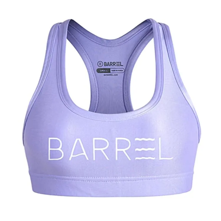 Barrel Womens Big Logo Bra Top-PALE PURPLE