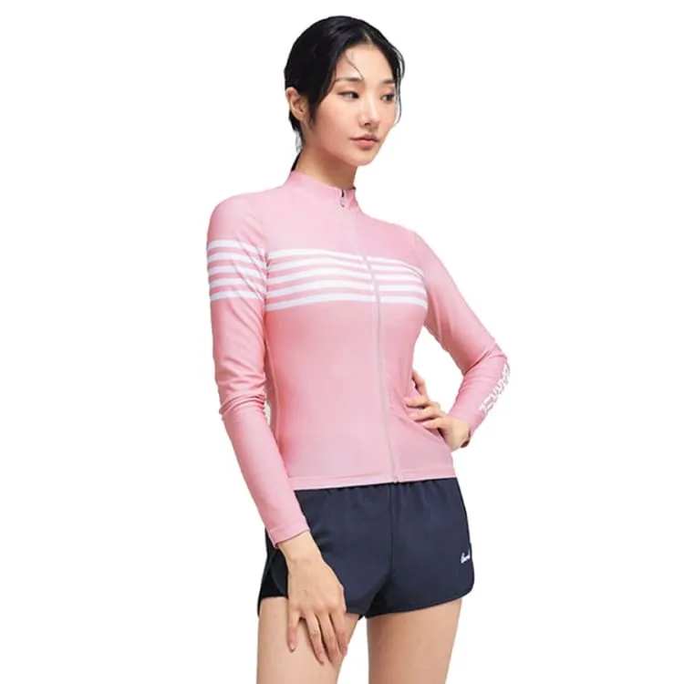 Barrel Womens Ocean ZipUp Rashguard-PINK