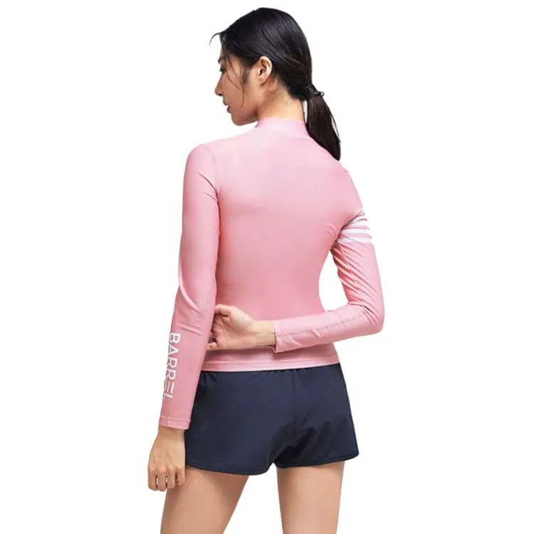 Barrel Womens Ocean ZipUp Rashguard-PINK