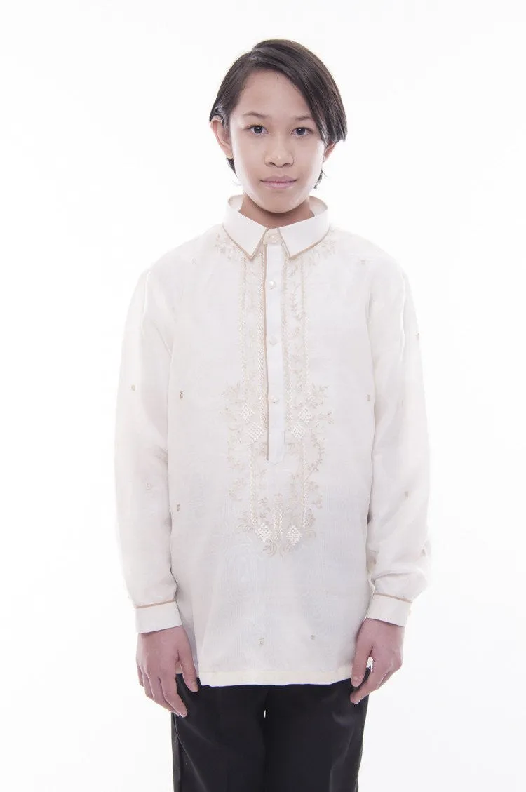 BL03 - MADE-TO-ORDER - Boys' Jusilyn Barong Tagalog with Lining