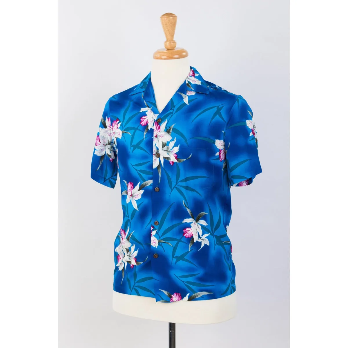 Black Orchid Floral Print Shirt | Black