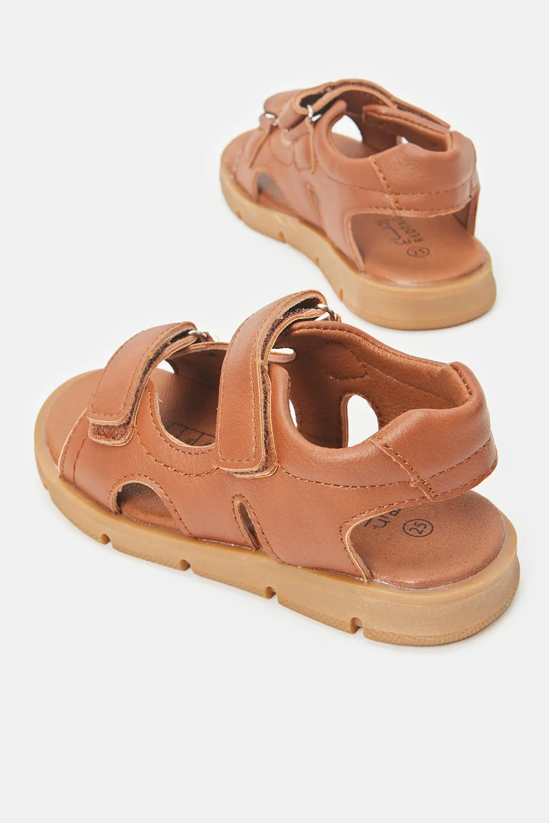 Boys Brown Sports Sandals