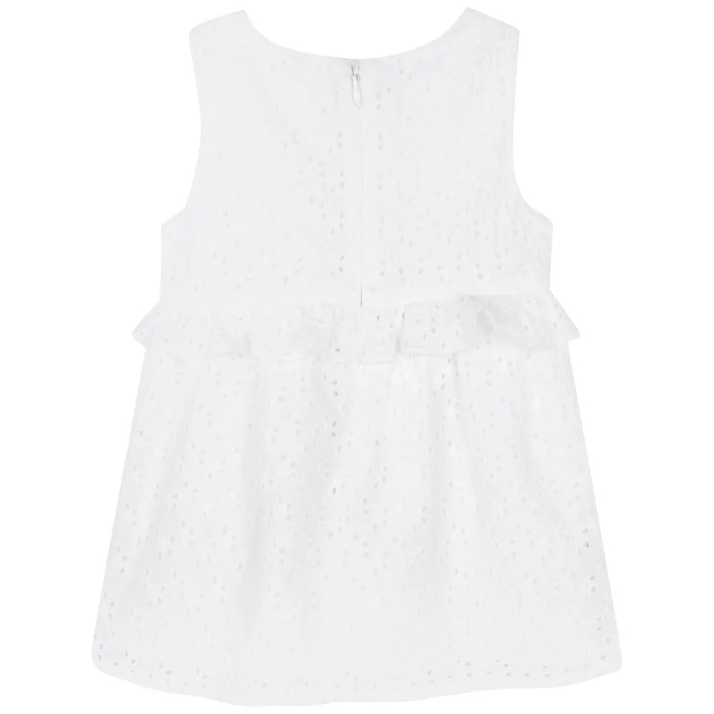 Carrement Beau White Dress and Headband Set