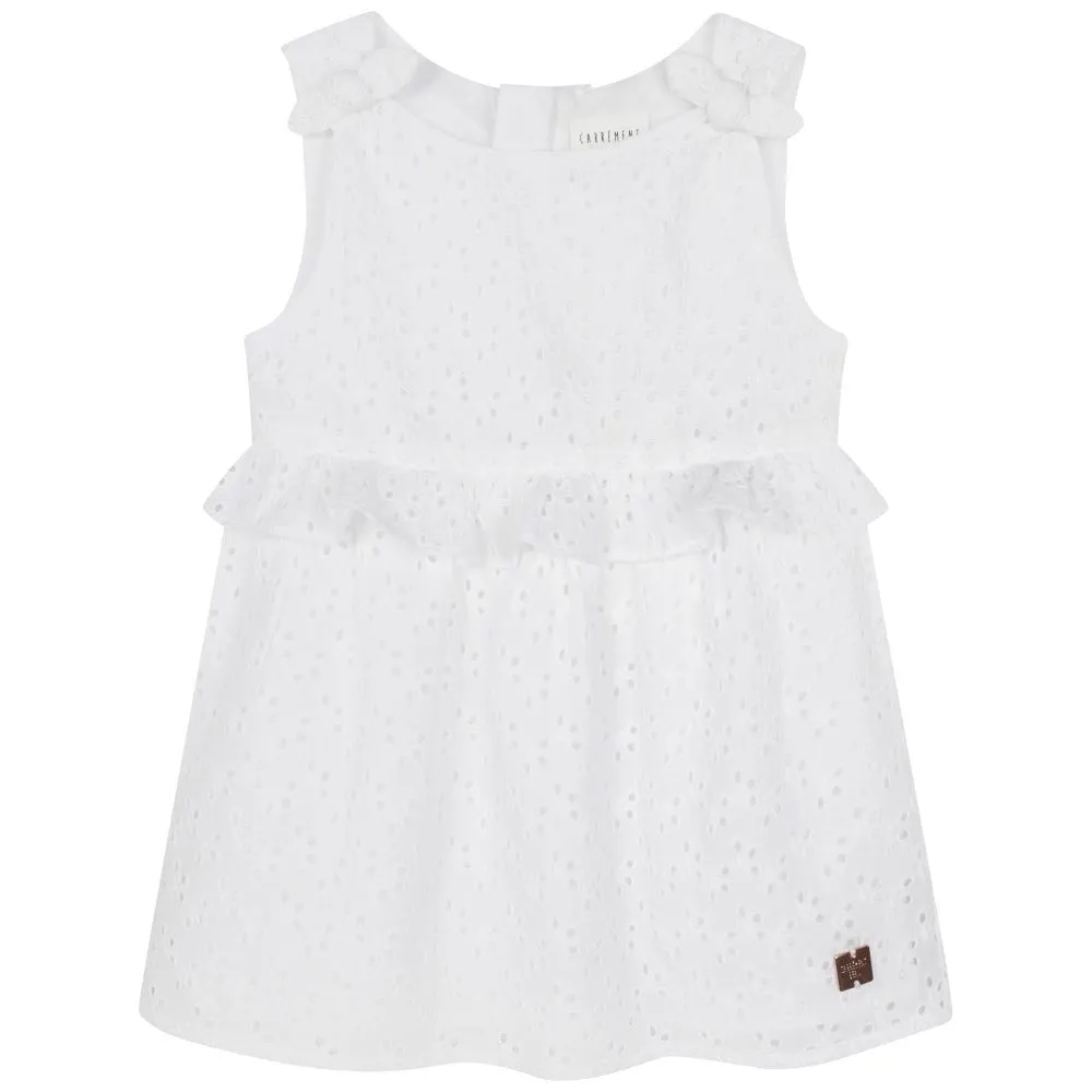 Carrement Beau White Dress and Headband Set