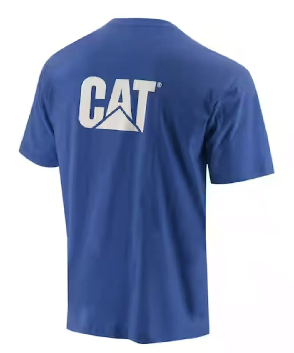 Caterpillar Short Sleeve Trademark T-Shirt - Memphis Blue