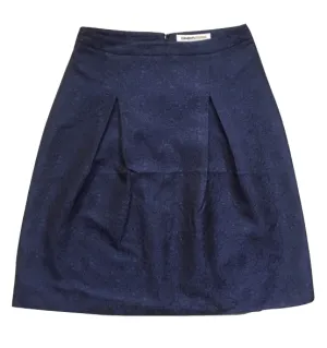 Clements Ribeiro Portobello Womens Navy Tulip Jacquard Skirt