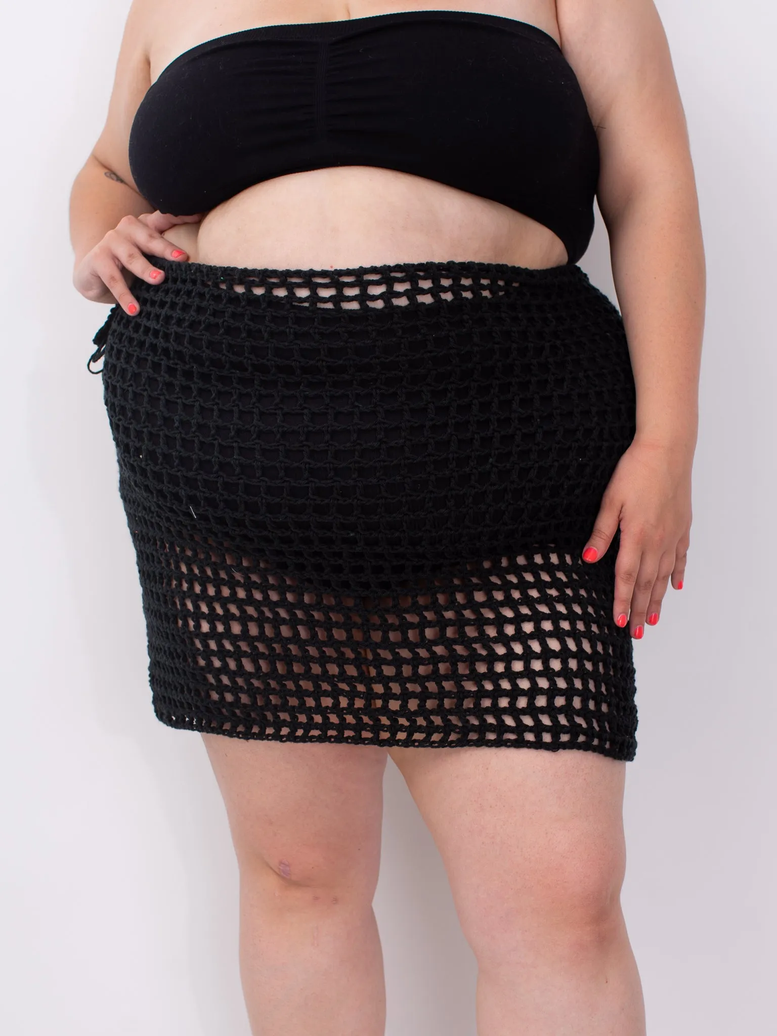 Crochet Cottage - Black Mini Crochet Skirt