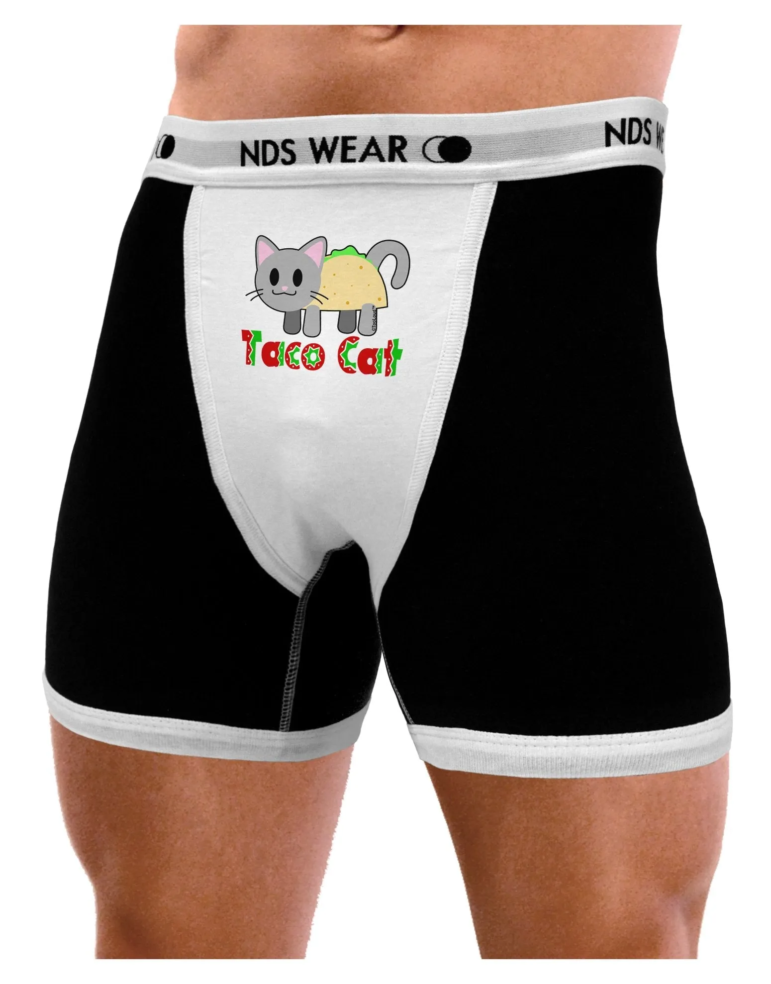 Cute Taco Cat Design Text Mens Boxer Brief Underwear by TooLoud