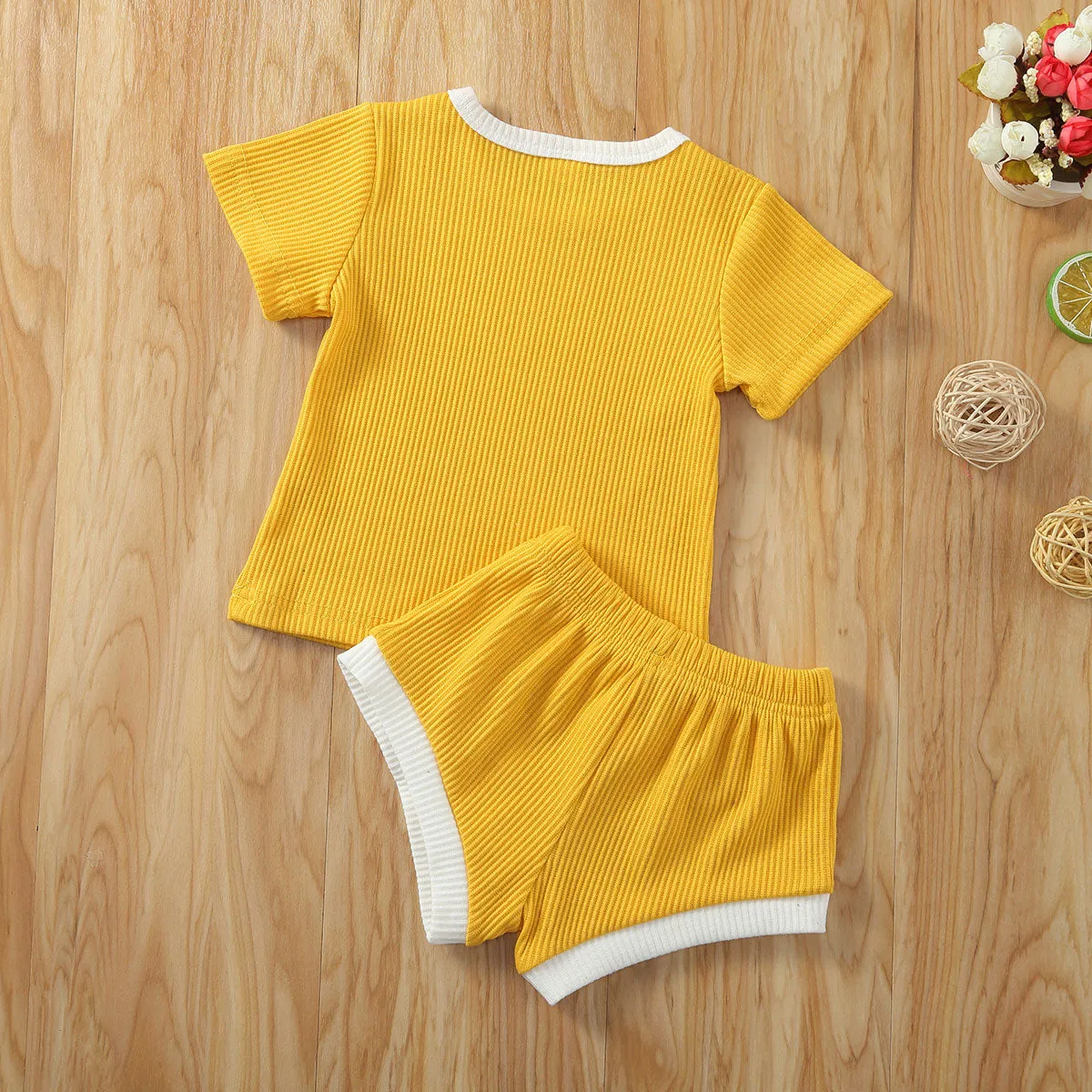 Dandy - Cotton Ribbed Baby Clothes Set Unisex 0-3Y