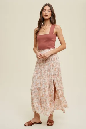 Dani Tiered Midi Skirt