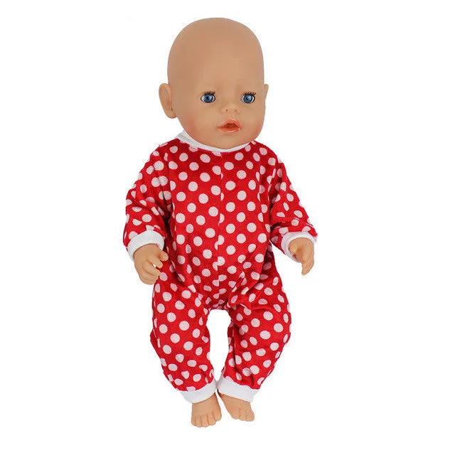 Doll Jump Suits Fit For 43cm Baby Born Zapf Doll Reborn Baby Clothes