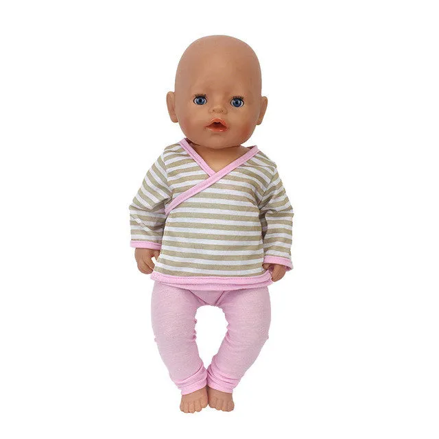 Doll Jump Suits Fit For 43cm Baby Born Zapf Doll Reborn Baby Clothes