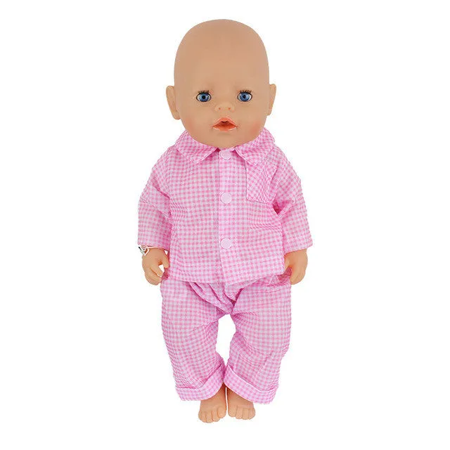 Doll Jump Suits Fit For 43cm Baby Born Zapf Doll Reborn Baby Clothes