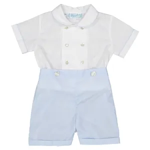 Feltman Brothers White/Blue Bobbie Suit 97424