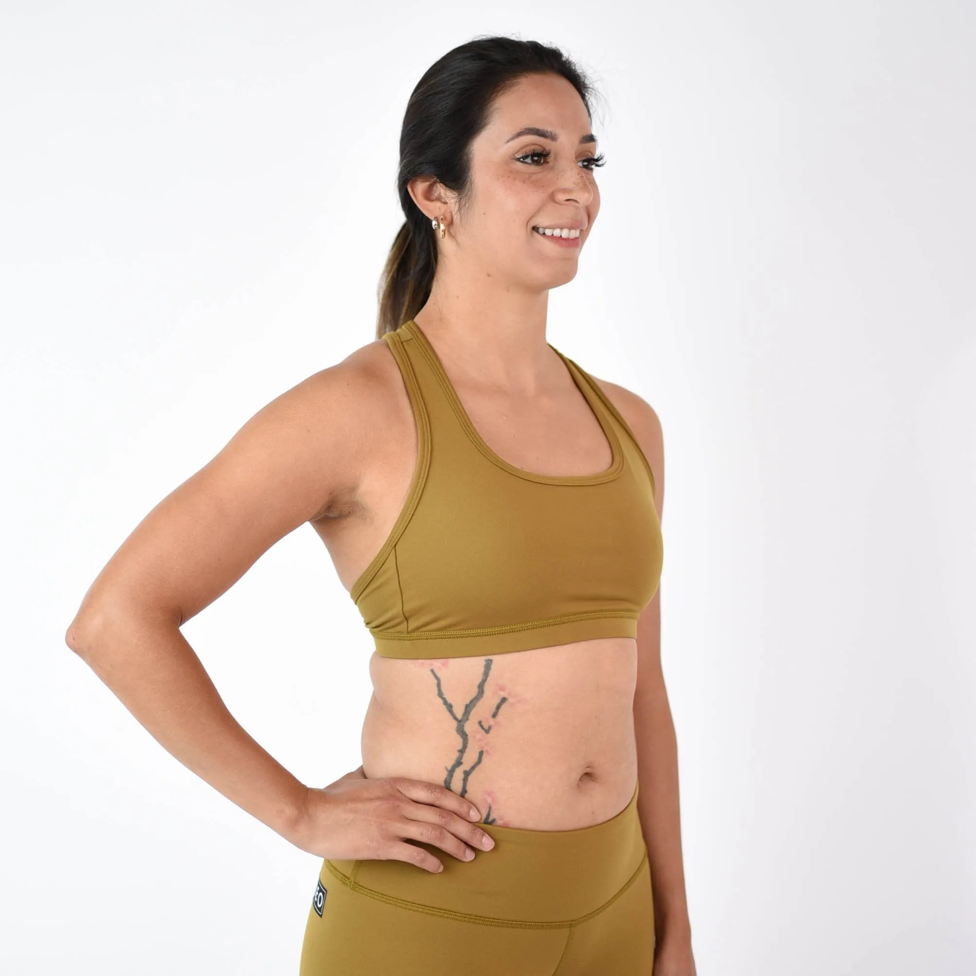 FLEO Nora Sports Bra - Amber Green