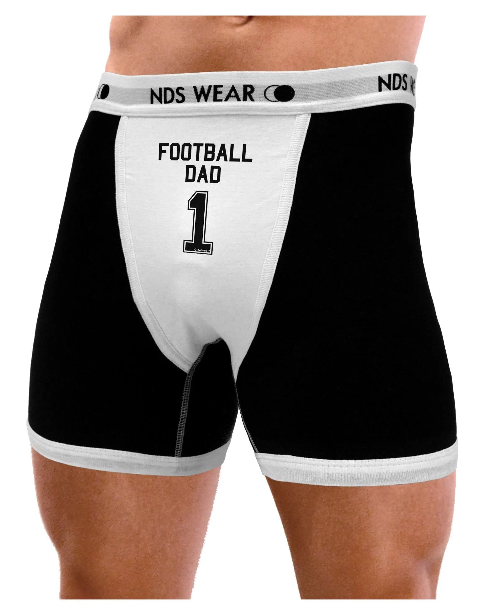 Football Dad Jersey Mens Boxer Brief Underwear by TooLoud