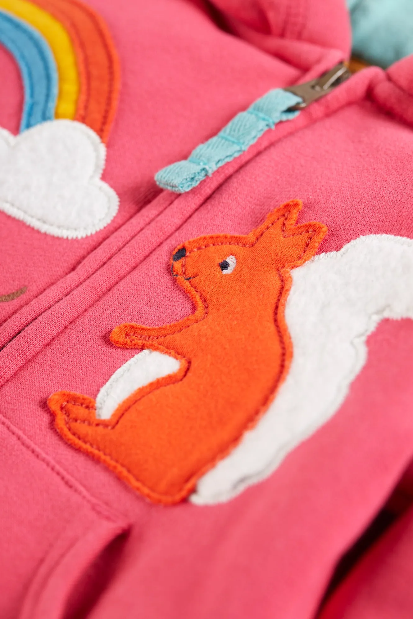 Frugi Carbis Hoodie Honeysuckle Squirrel