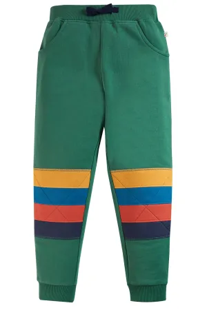 Frugi Kato Knee Patch Jogger Holly Green Rainbow