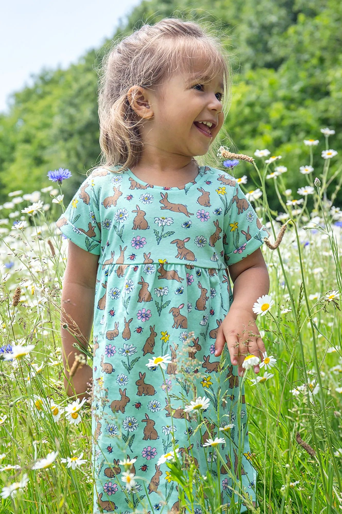 Frugi Tallie Dress Riverine Rabbits