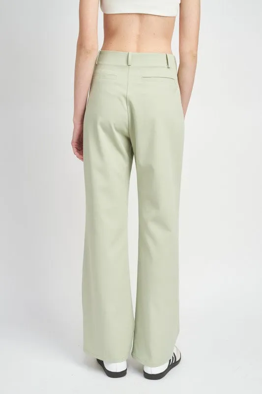 HIGH WAIST PLEATED PANTS