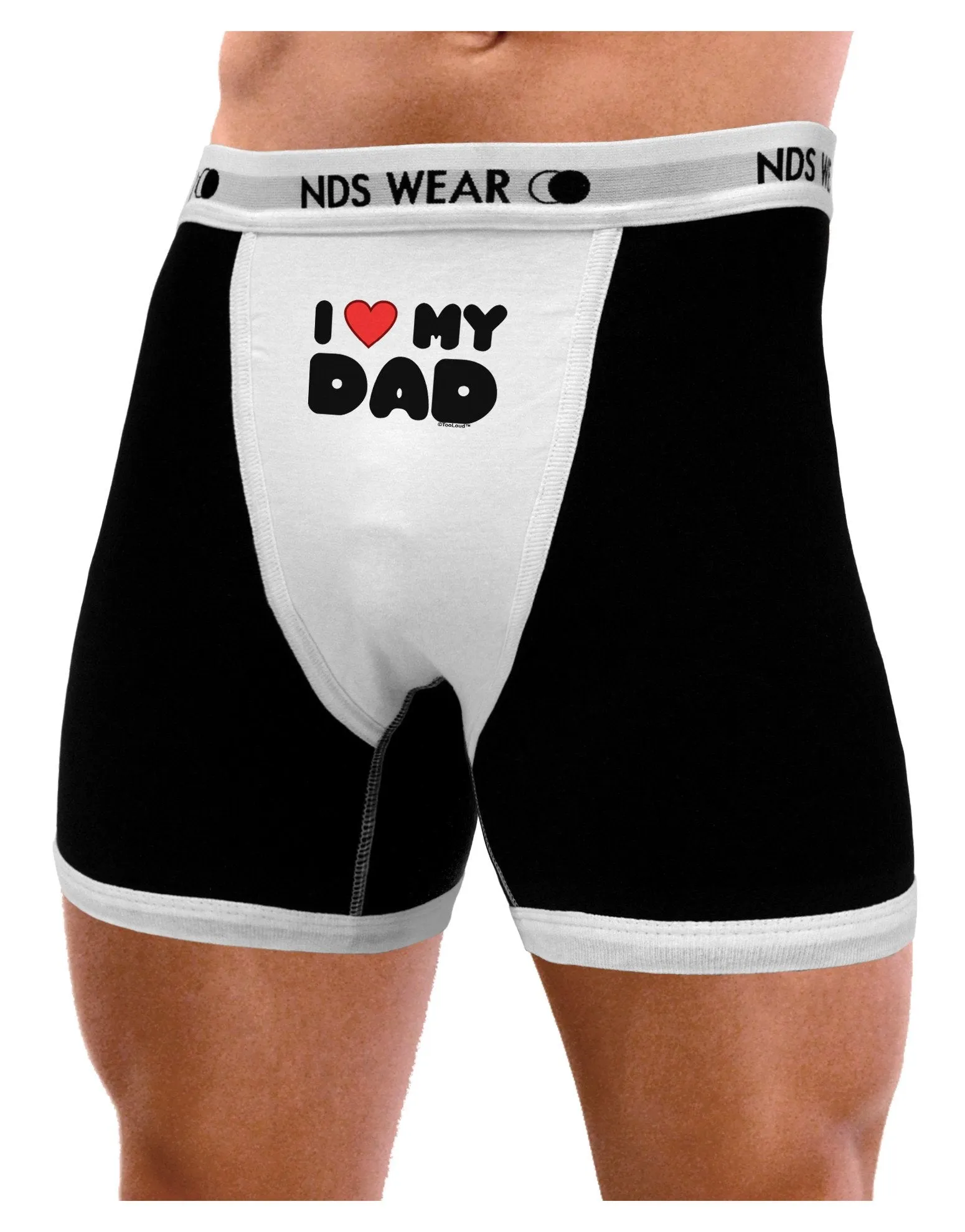 I Heart My Dad Mens Boxer Brief Underwear by TooLoud