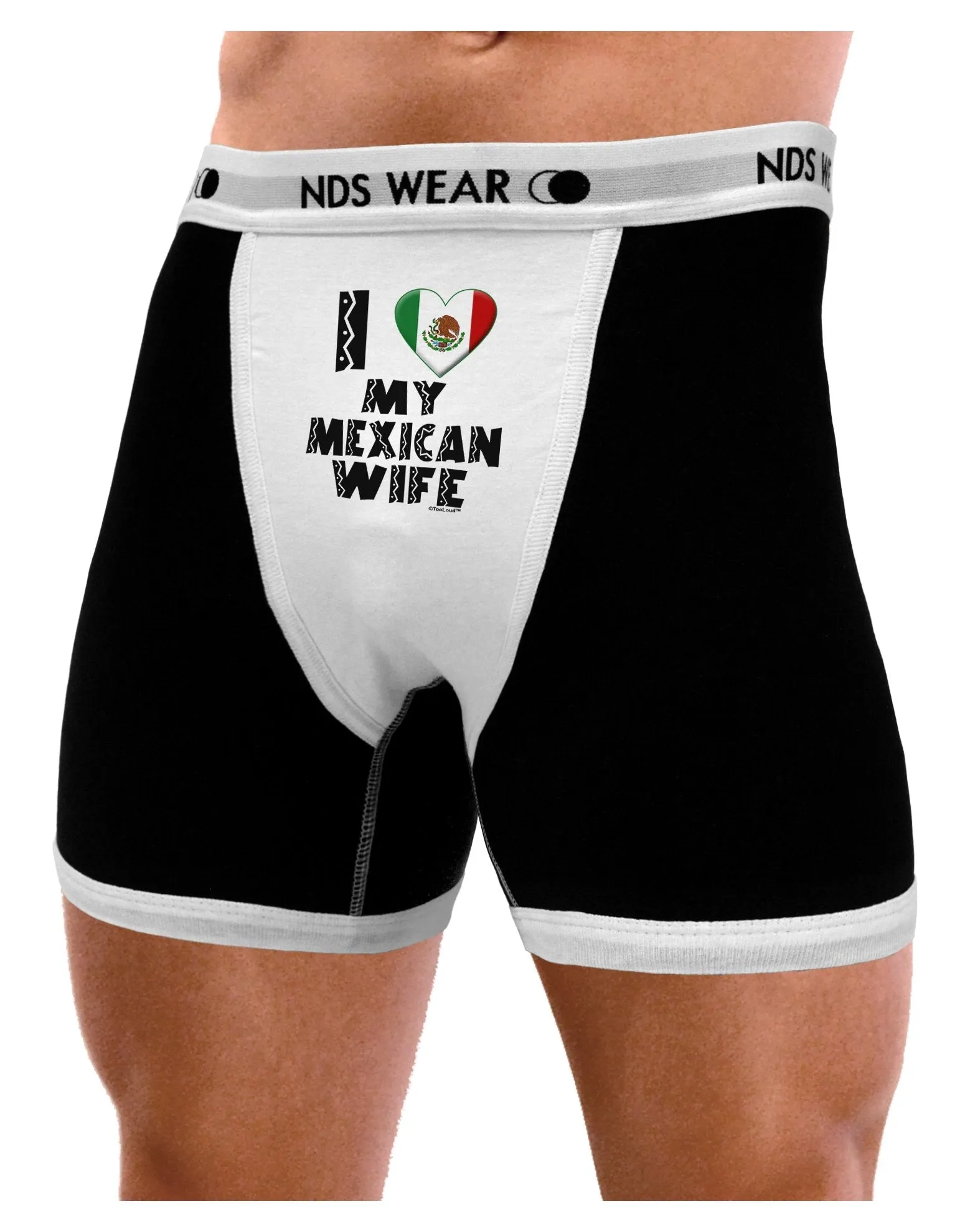 I Heart My Mexican Wife Mens Boxer Brief Underwear by TooLoud