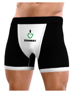 I Heart Zombies - Bloody Heart Green Mens Boxer Brief Underwear