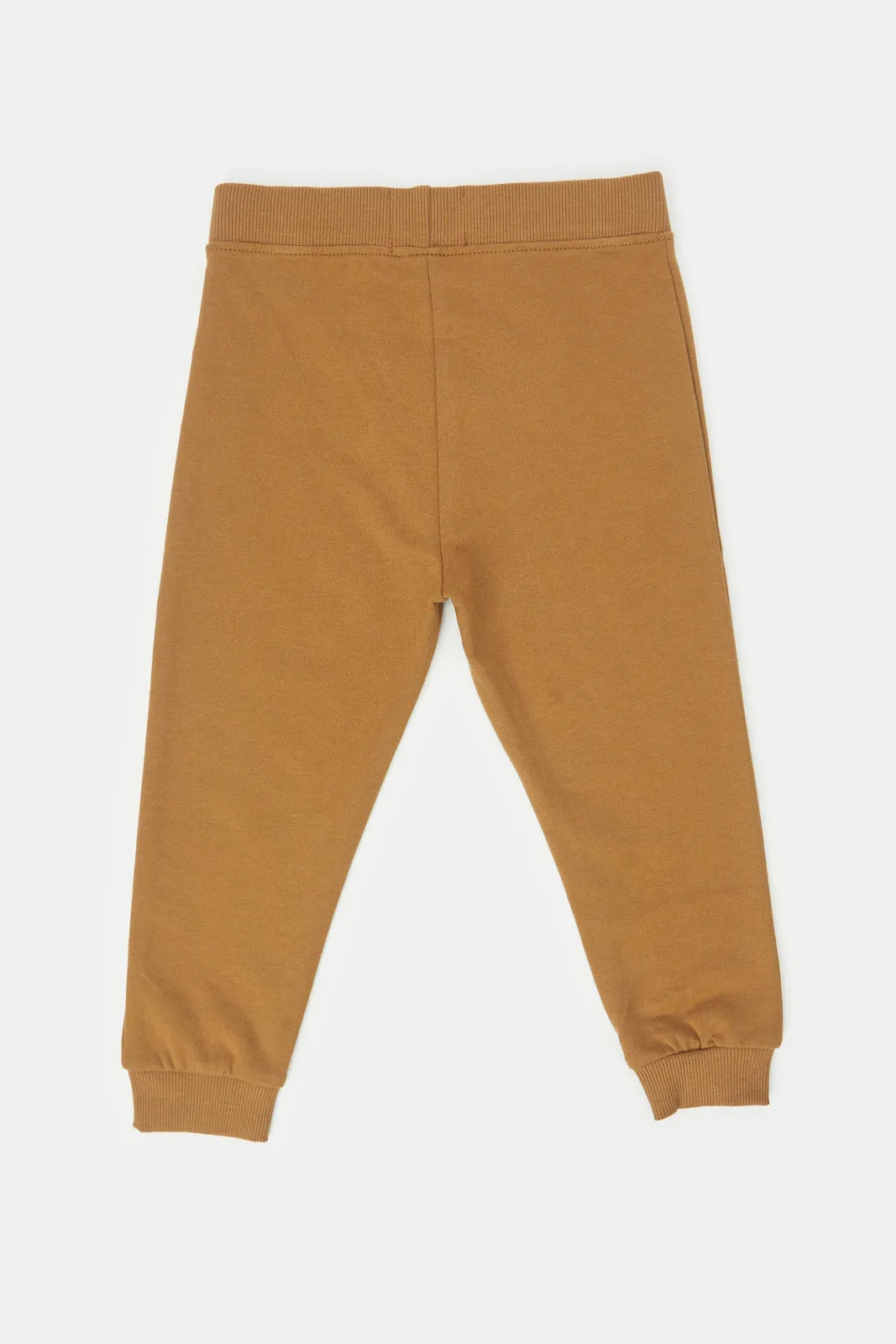 Infant Boys Brown Plain Active Pants