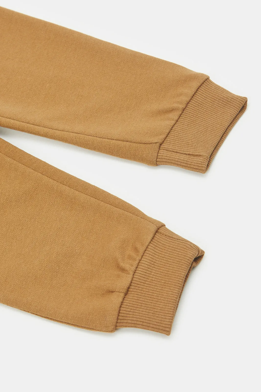 Infant Boys Brown Plain Active Pants