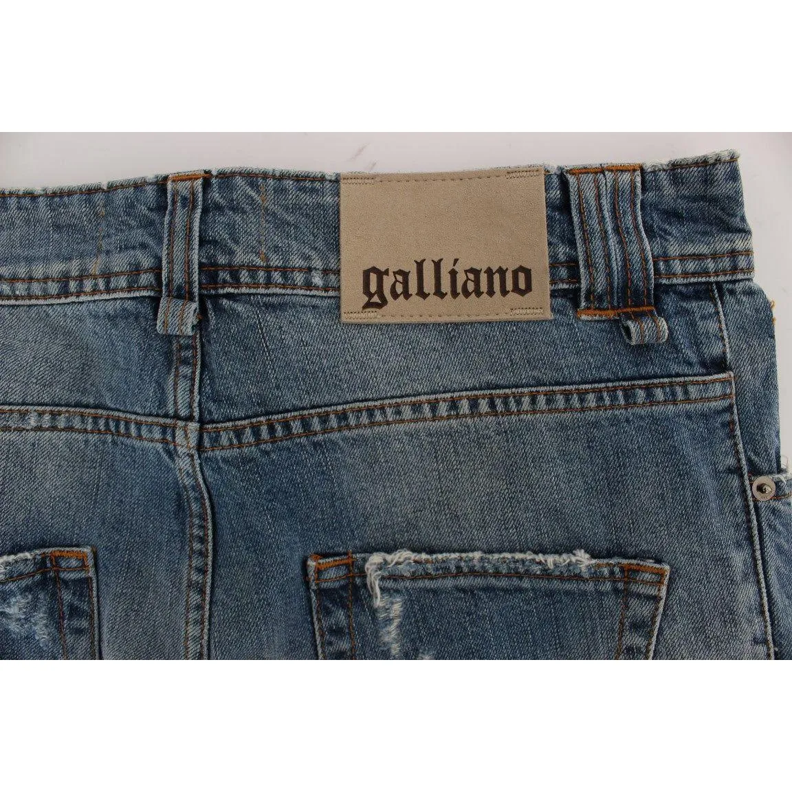 John Galliano Chic Boyfriend Blue Wash Jeans