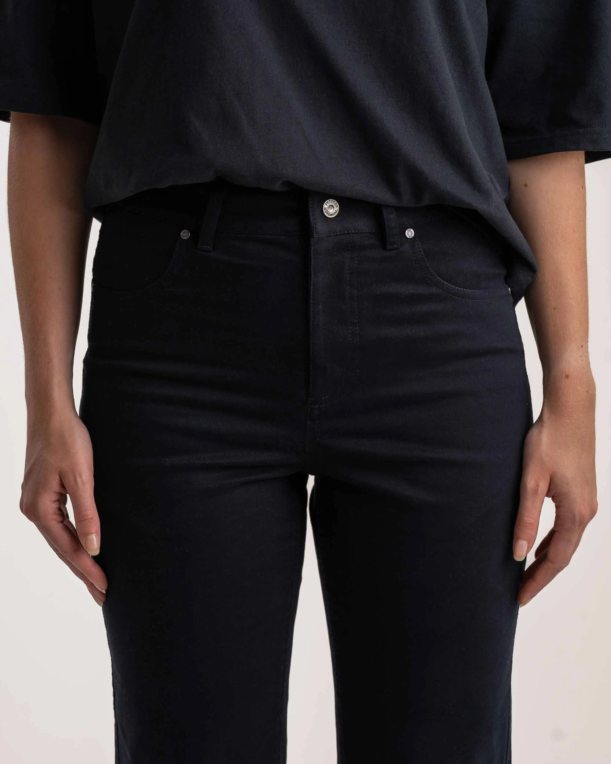 Ladies Regular Fit Pants - Black