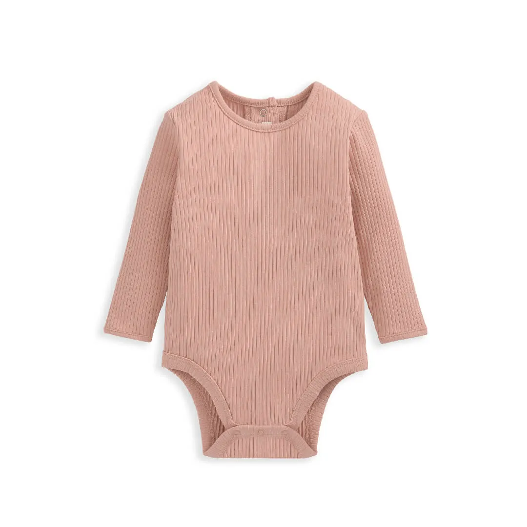 Mamas and Papas Pink Organic Cotton Ribbed Set - 2 Piece Set