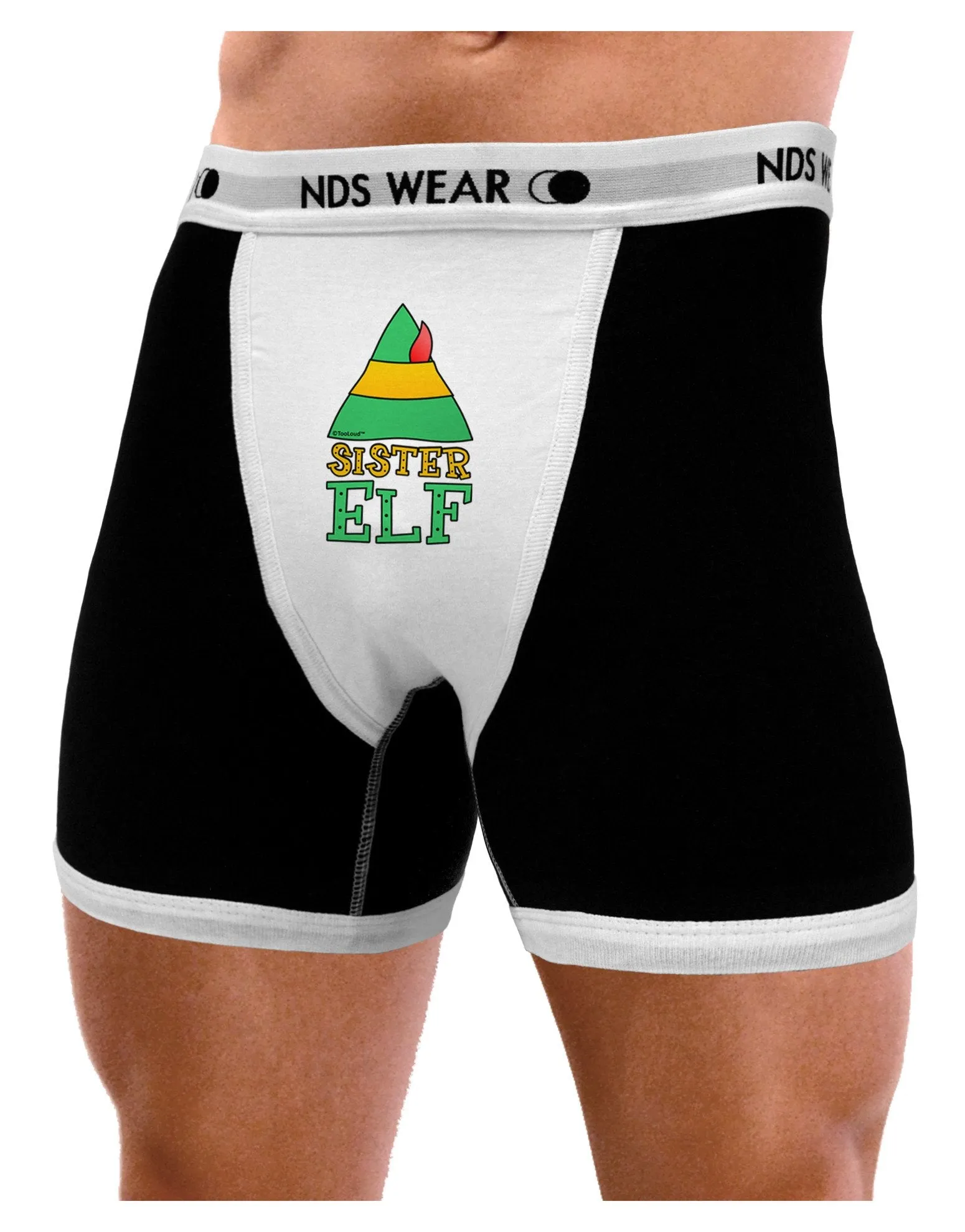 Matching Christmas Design - Elf Family - Sister Elf Mens Boxer Brief Underwear