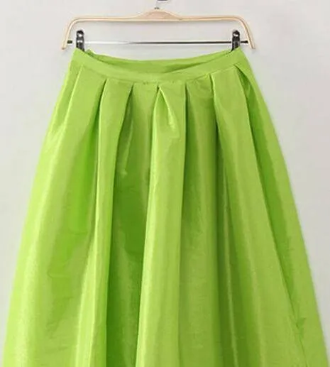 Maxi Long Skirt Floor Length Ladies High Waisted Skirts  (US 4-20W)