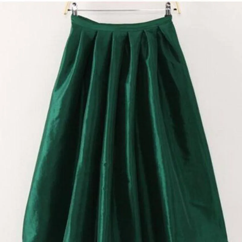 Maxi Long Skirt Floor Length Ladies High Waisted Skirts  (US 4-20W)