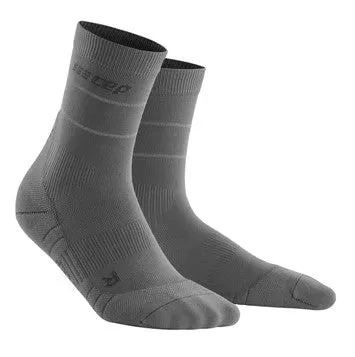 Mens CEP Mid Cut Socks Compression Reflective