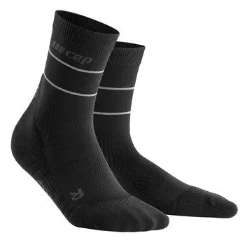 Mens CEP Mid Cut Socks Compression Reflective