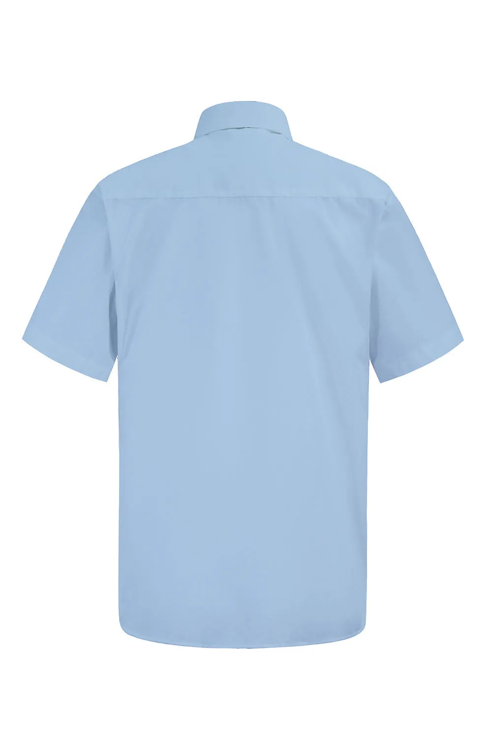 Men's Regular Fit Short Sleeve Solid Color Dress Shirts (Sky blue)