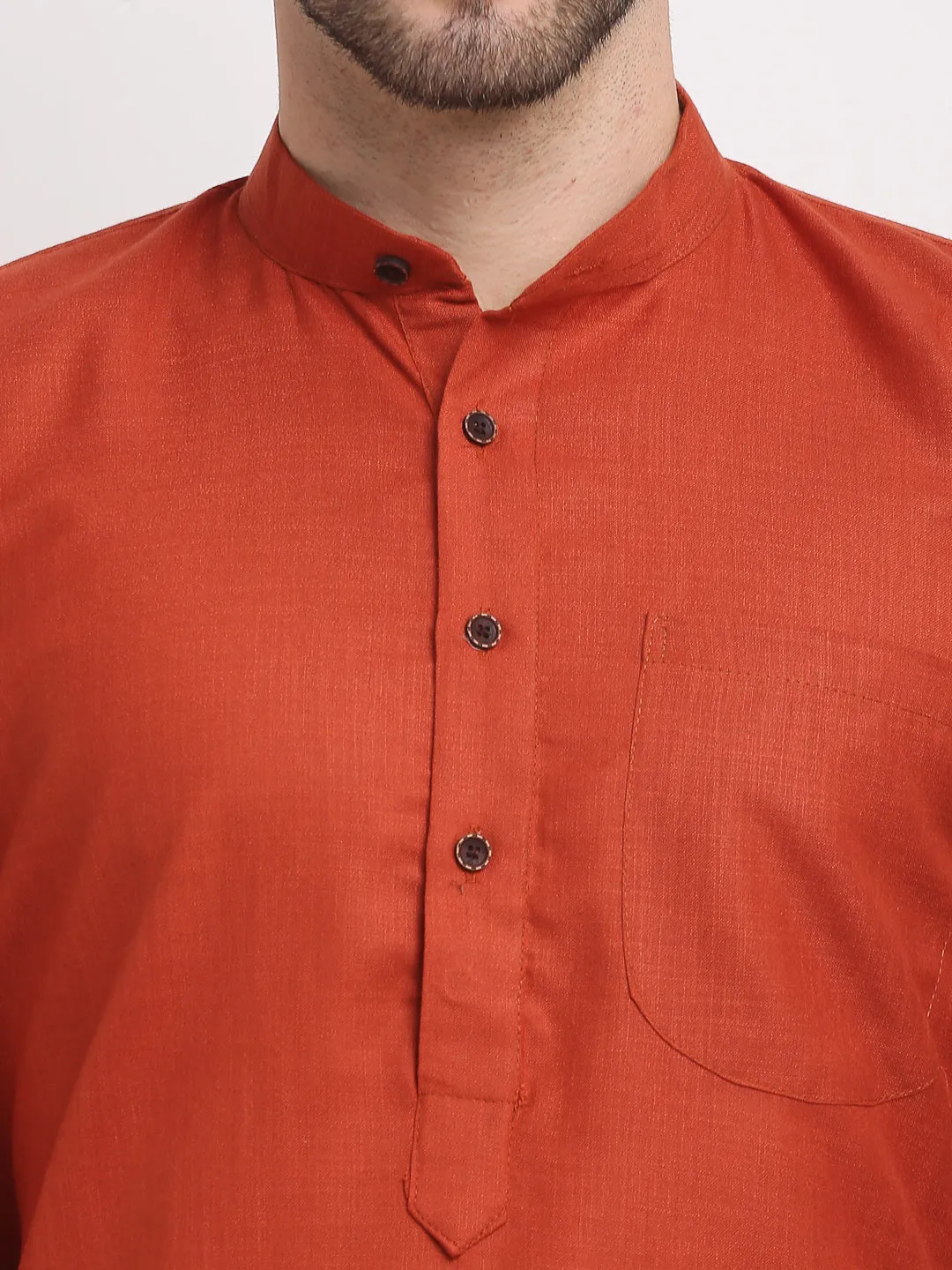 Men'S Solid Cotton Kurtas