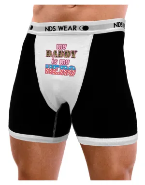 My Daddy is My Hero - Armed Forces - Pink Mens Boxer Brief Underwear by TooLoud