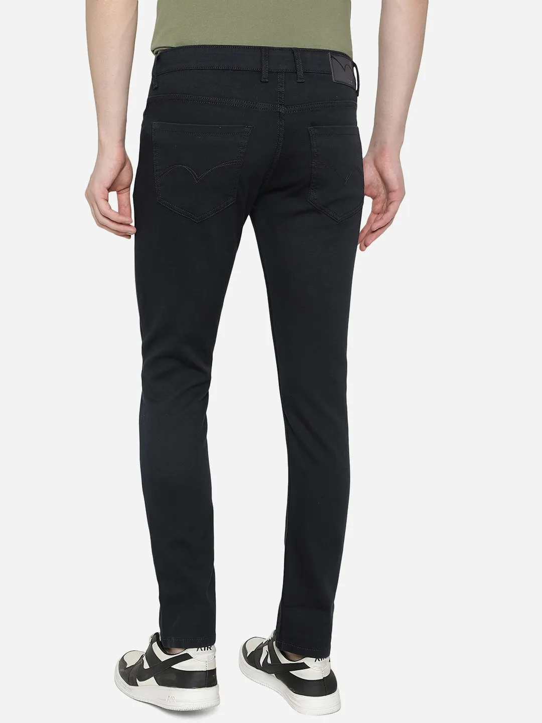 Navy Blue Washed Slim Fit Jeans | JadeBlue