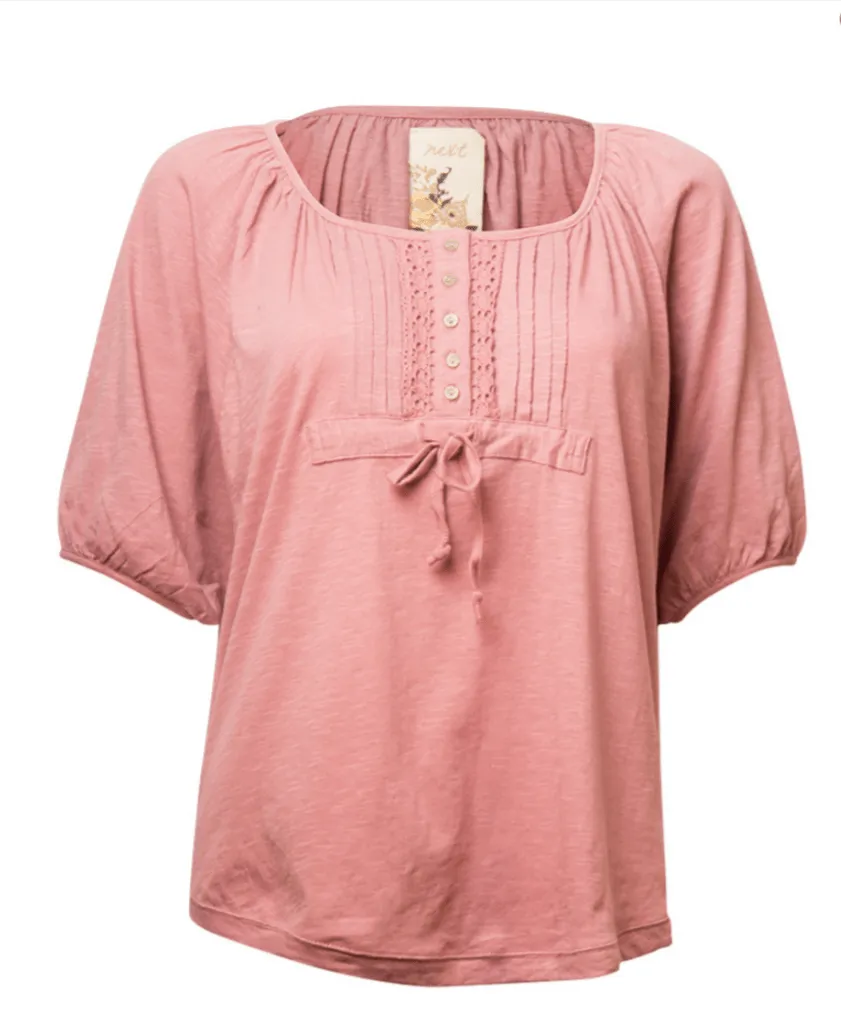 Next Womens Pink Smock Top