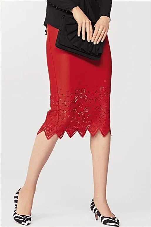 Next Womens Red Pencil Skirt